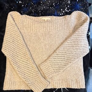 LoveShackFancy Cream Rosie  pullover Knit Sweater
